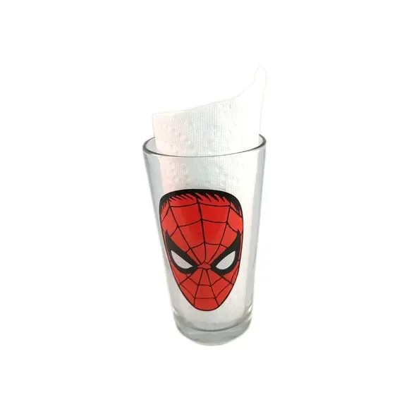 Marvel Set Of Four (4) 16oz Glasses Hulk, Iron Man, Spider Man, Ant Man - Picture 4 of 8